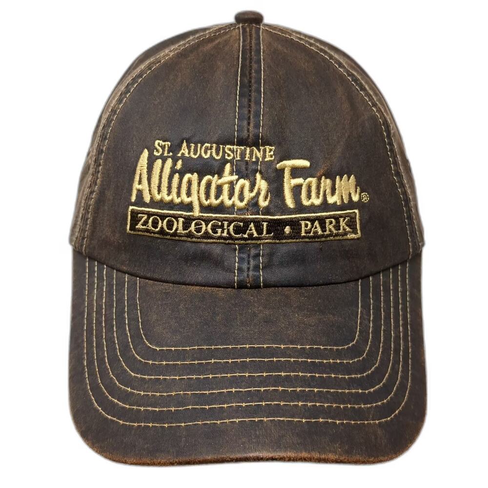 Royal Resortwear Baseball Cap Brown Gold OS Alligator Farm St Augustine Park Hat